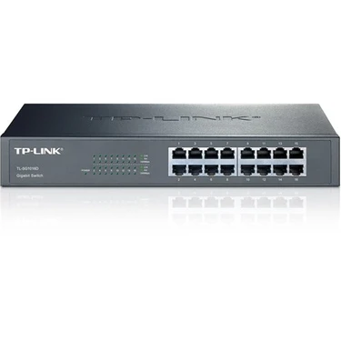 TP-LINK TL-SG1016D 16-Port 10/100/1000Mbps Tak ve Kullan % 40 Enerji Tasarruflu Gigabit