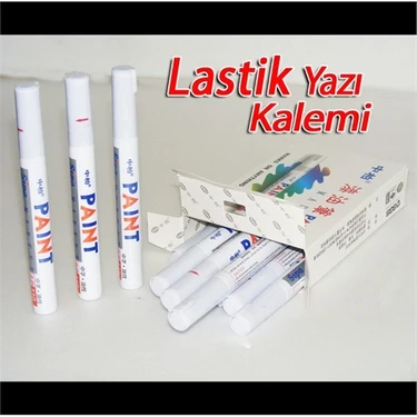 AutoCet Beyaz Lastik Yazı Kalemi