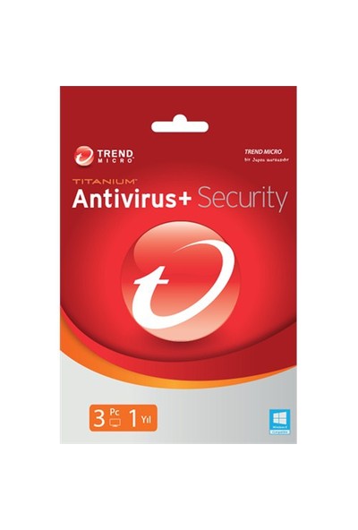 Trend Micro Titanium Antivirüs 3 Kullanıcı 1 Yıl (TI00239847D)