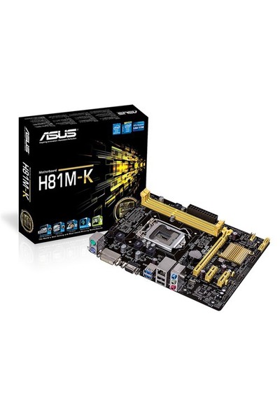Asus H81M-K Intel H81 1600MHz DDR3 Soket 1150 mATX Anakart