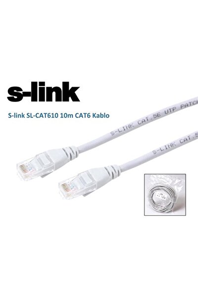 S-Link Sl-Cat610 10M Cat6 Kablo