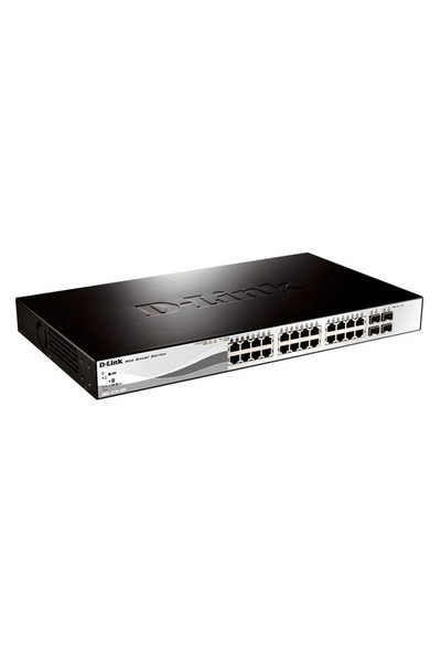 D-Link DGS-1210-28P 24-Port 10/100/1000 PoE + 4-Port Combo SFP Switch