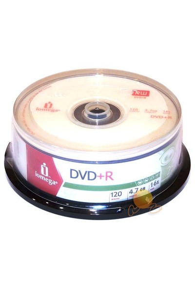 Iomega 16X 4.7GB 120DK DVD+R 25' li Cakebox (omdv88)