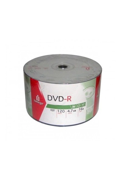 Iomega Dvd-R 4.7Gb 120 Dk 16X 50 Adet Orjinal