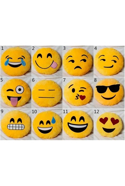 Emoji Boyun Yastığı Sarı No:10 Çap:25Cm 250Gr