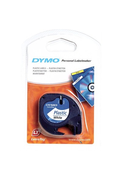 Dymo Şerit Let.Plastik 12Mmx4M Beyaz 721610 59422