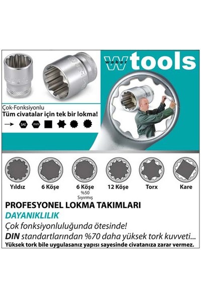 Weber Tools Profesyonel Lokma Takım 1/4 -3/8 - 1/2 (99 Parça)