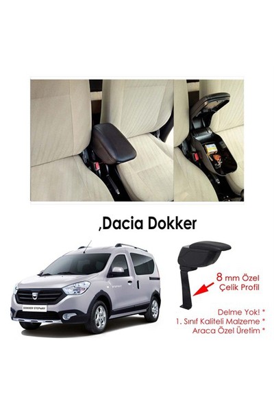Bylizard Dacia Dokker Kol Dayama Kolçak Siyah