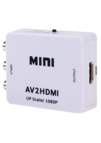 Composite Av Cvbs 3Rca To Hdmı Video Converter Adapter Box Upscaler 720P 1080P