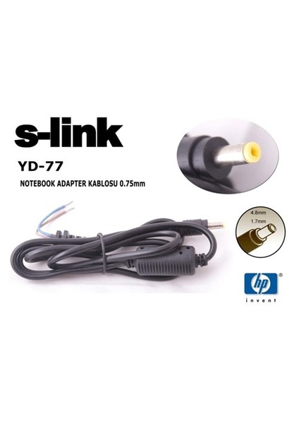 Yd-77 0.75Mm (4,8+1,7) Notebook Adaptör Kablo