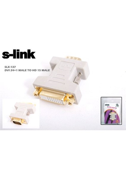 Slx-137 Dvı 24+1 F To Vga M Adaptör