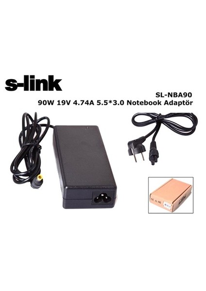 Sl-Nba90 90W 19V 4.74A 5.5*3.0 Samsung Notebook Standart Adaptör