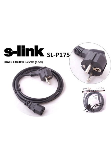 Sl-P175 1.5M 0.75Mm Lüks Power Kablo