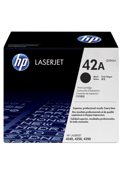 42A 10000 Sayfa Kapasiteli Siyah Toner Q5942A
