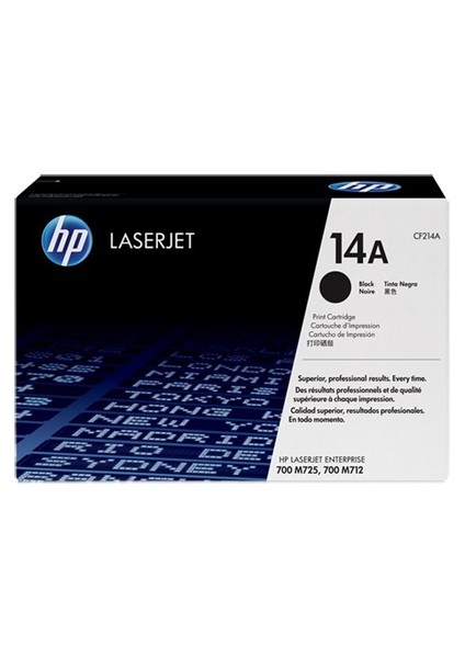 14A 10000 Sayfa Kapasiteli Siyah Toner CF214A