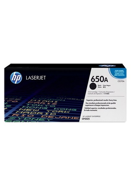 650A 13500 Sayfa Kapasiteli Siyah Toner CE270A