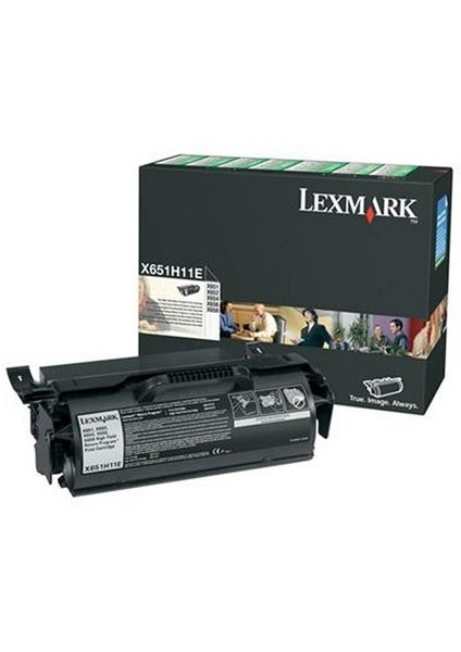 X651H11E 25000 Sayfa Kapasiteli Siyah Toner