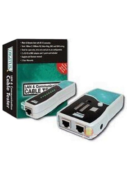 RJ11,RJ12,RJ45 Bnc Uçlu Bağlantılar İçin Test Cihazı DN-14001