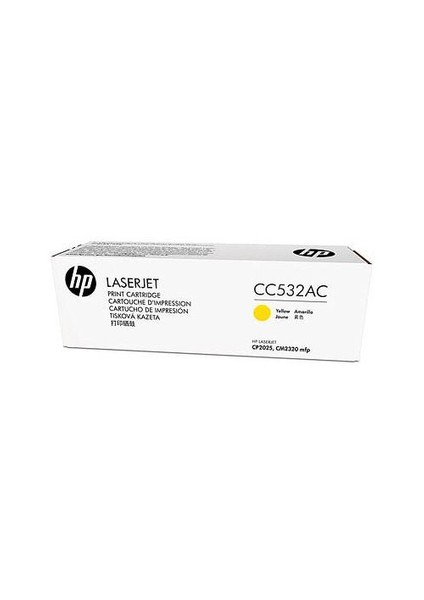 Cc532ac (Cc532a) Taahhutlu Laserjet Sarı Toner Kartusu