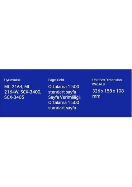Mlt-D101s 1500 Sayfa Kapasiteli Siyah Toner fiyatları