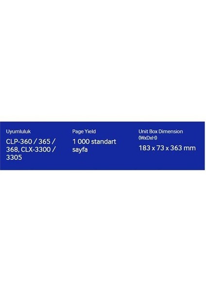 Clt-C406s 1000 Sayfa Kapasiteli Mavi Tone fiyatları