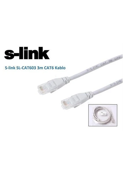 Sl-Cat603 3M Cat6/Utp Patch Kablo