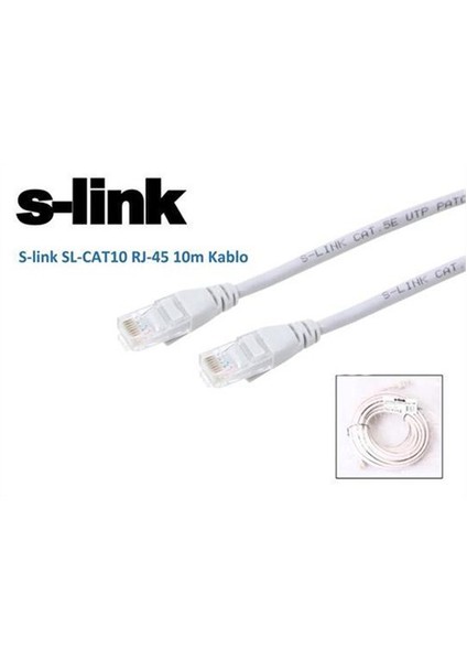 Sl-Cat10 10M Cat5e/Utp Patch Kablo