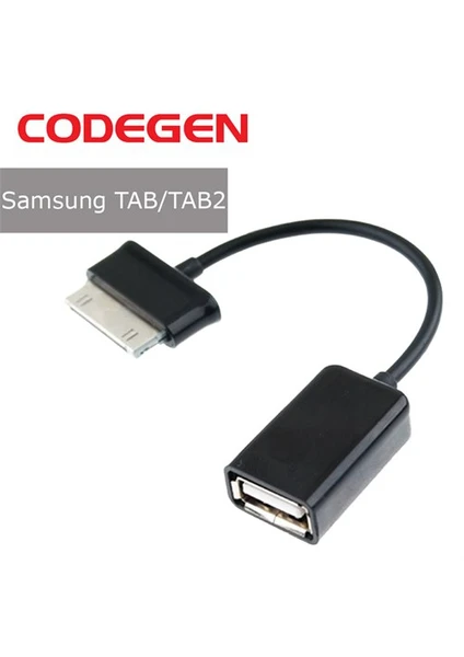 Samsung Galaxy TAB/TAB2 USB Çevirici Siyah OTG Kablo