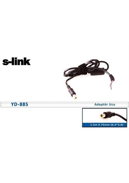 Yd-885 1.2M 0.75Mm (8,0*1,0) Notebook Adaptör Kablo