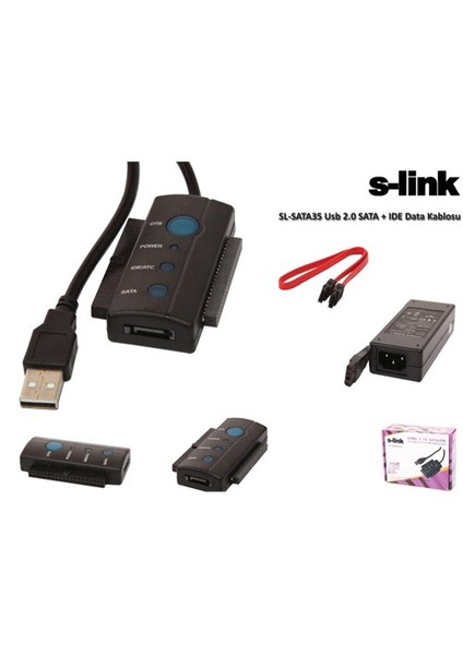 Sl-Sata35 Usb 2.0 Sata + Ide Data Kablosu