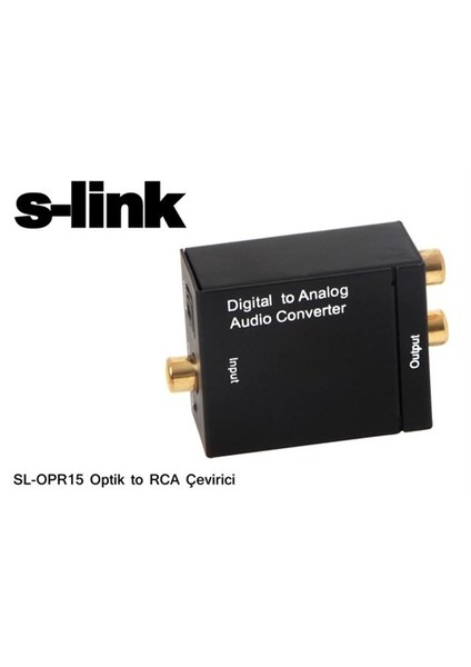 Sl-Opr15 Optik To Rca Çevirici