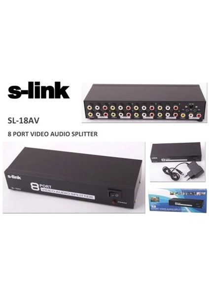 Sl-18Av 8 Port Av Splitter