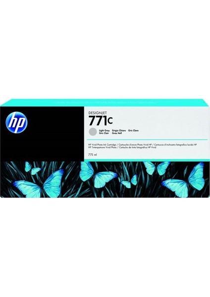 Hp B6y14a (771C) 775-Ml Acık Grı Desıgnjet Murekkep Kartusu