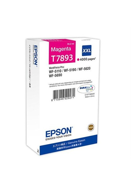 C13t789340 Wf-5Xxx Series Ink Cartridge Xxl Magenta