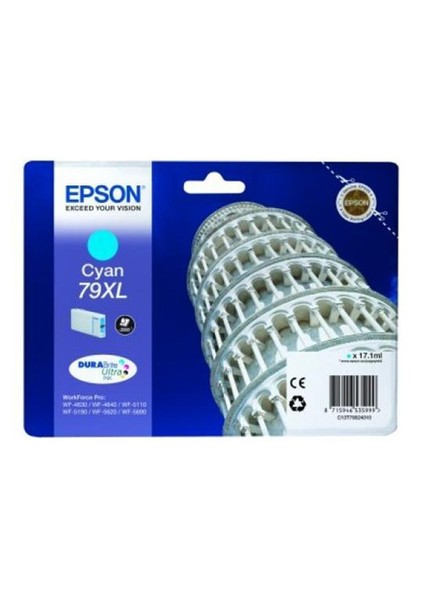 C13t79024010 Singlepack Cyan 79Xl Durabrite Ultra Ink