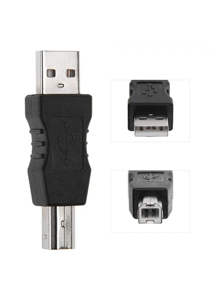 Ti-Mesh Usb Am-Bm Adapter Connector A Male To B Male Black