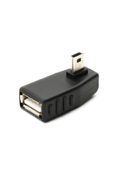Usb Af To Mını 5P Male Left 90° Adapter