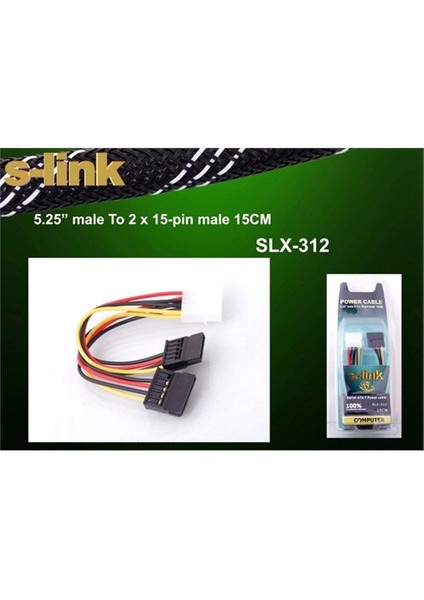 Slx-312 İkili Sata Power Kablo