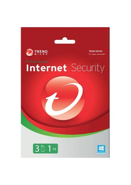 Trend Micro Titanium Internet Security 3 Kullanıcı 1 Yıl (TI00239887D)