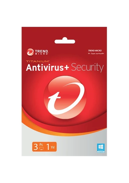 Trend Micro Titanium Antivirüs 3 Kullanıcı 1 Yıl (TI00239847D)