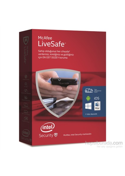 LiveSafe 2016 Türkçe 10 Kullanıcı 1 Yıl (Windows,Android,Mac,IOS)