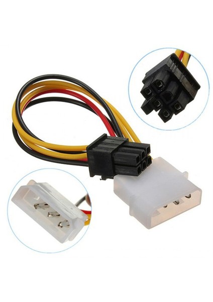 6P 4P Transfer Large Video Card Power Cord