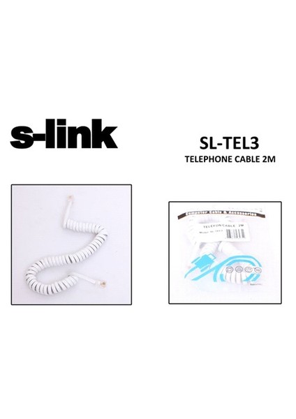 Sl-Tel3 2M Telefon Ahize Kablosu