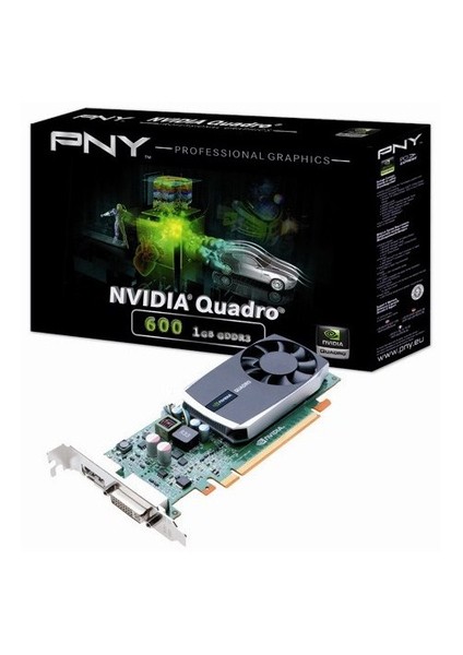 PNY Nvidia Quadro 600 1GB DDR3 128 Bit PCI-E 2.0 Profesyonel Ekran Kartı