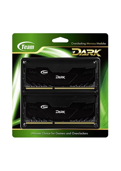 8GB (2x4GB) 2400MHz DDR3 Overclocking Dark Series Oyuncu Soğutuculu Dual-Channel Ram Bellek (TM3D240042BLK)