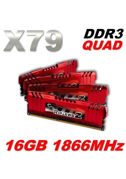 RipjawsZ 16GB (4x4GB) DDR3 1866MHz Quad Ram (F3-14900CL9Q-16GBZL)