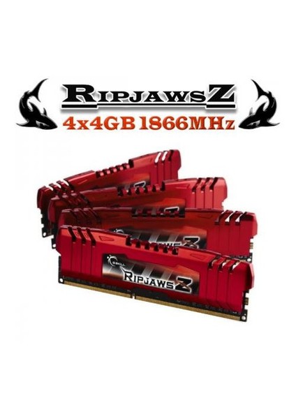 RipjawsZ 16GB (4x4GB) DDR3 1866MHz Quad Ram (F3-14900CL9Q-16GBZL)