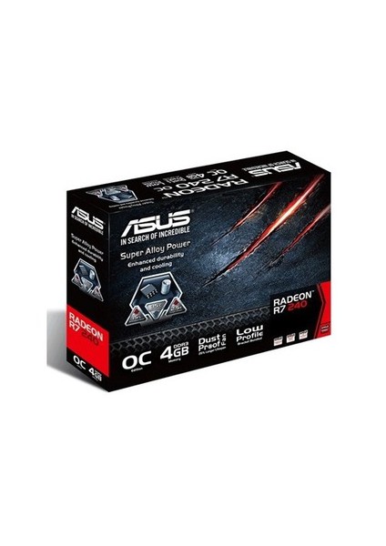 Amd Radeon R7 240 OC 4GB 128Bit DDR3 (DX12) PCI-E 3.0 Ekran Kartı (R7240-OC-4GD3-L) indirimleri