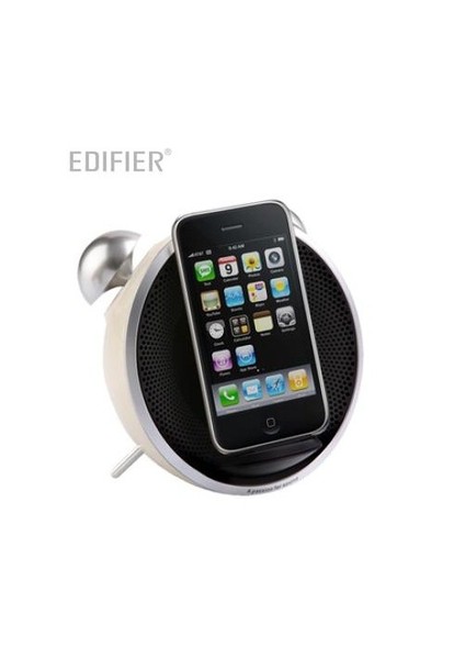 Image IF230W Tick Tock Dock 9W RMS iPod iPhone Uyumlu FM Radyolu Beyaz Bluetooth Hoparlör