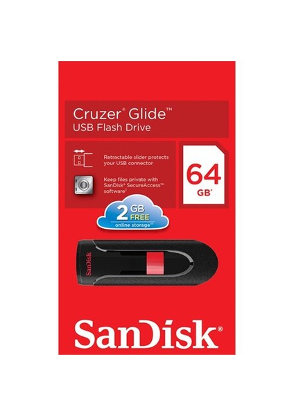Cruzer Glide 64GB Usb Bellek (SDCZ60-064G-B35)